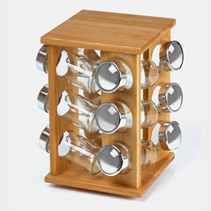 Porta Condimentos Bambu