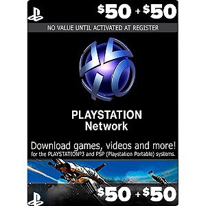 Sony Cartão Pré-Pago Recarga 50€ para Carteira PlayStation Store