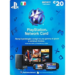 CARTÃO PSN €20 - PLAYSTATION NETWORK CARD - ITALIA