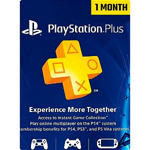 Comprar Cartão Playstation Plus 30 dias (1 mês) PSN USA