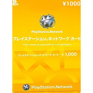 CARTÃO PSN 1100 YEN - PLAYSTATION NETWORK CARD - JAPÃO