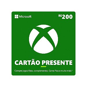 MICROSOFT GIFT CARD XBOX R$200 REAIS