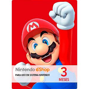 Cartão Nintendo Switch Online 3 Meses - Conta Brasil