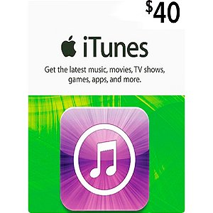 ITUNES GIFT CARD $40 DÓLARES