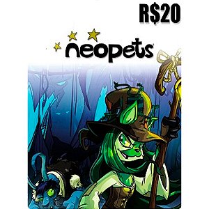Cartão Pré-pago da Neopets R$20 Reais