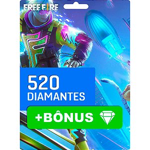 100% em Bônus de Recargas no Free Fire