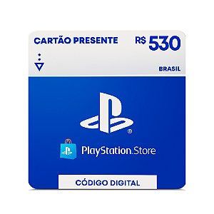 R$530 PlayStation Store - Cartão Presente Digital [Exclusivo Brasil]