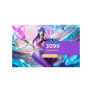 Mobile Legends - 3.099 Diamantes + 589 Bônus