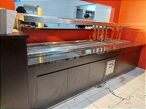 Buffet selfservice completo - quente e frio com apoio de pratos - Khronos  Cozinhas Industriais