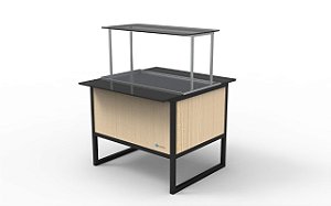 Buffet Self Service refrigerado para 3 gn's 1/1 ou 6 gn's 1/2