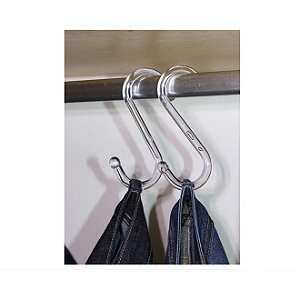 Gancho S Acrílico Transparente - DÚZIA