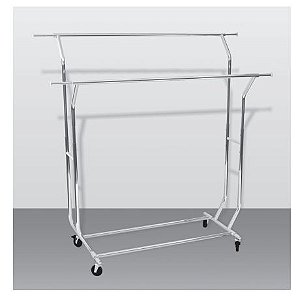 Arara Desfile Premium Dupla Dobrável Cromada