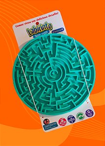 Comedouro e Brinquedo Interativo Pet Games Labirinto Verde Água