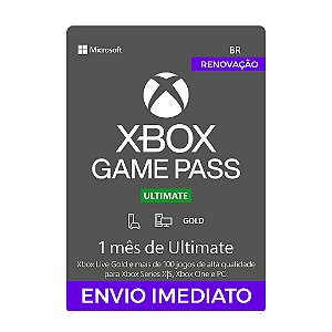 Xbox Gamepass Ultimate 1 Mês - Código De 25 Dígitos em Promoção na
