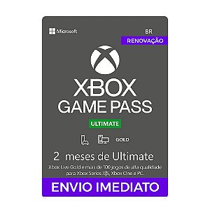 Game Pass Ultimate 12 Meses Código 25 Dígitos - Xbox One