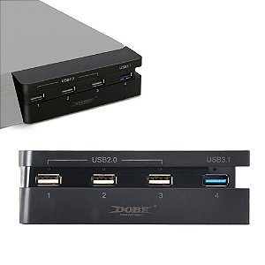 Adaptador Dobe Hub Usb 4 Portas 2.0 E 3.0 Ps4 Slim