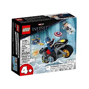 Lego Marvel 49 Peças Confronto entre Capitão América e Hydra 76189