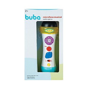 Microfone Musical Infantil Buba Canta e Grava Com Luz