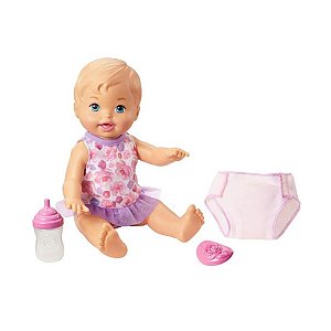 Boneca Little Mommy Mattel Bebê Faz Xixi