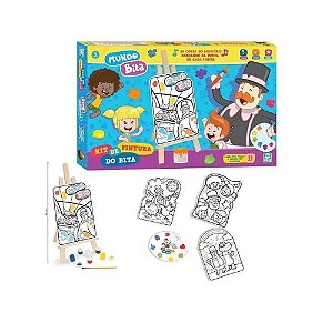 Kit de Pintura com Cavalete - Turma da Mônica - Nig Brinquedos