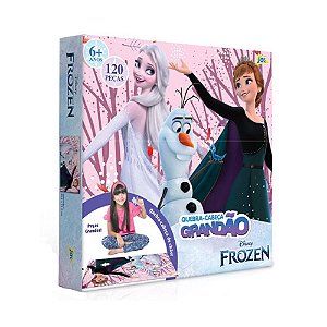 Quebra Cabeça Frozen 2 Ana e Elsa Toyster 120 Peças Grandão