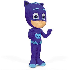 Boneco Menino Gato PJmasks Elka Articulado e Emborrachado