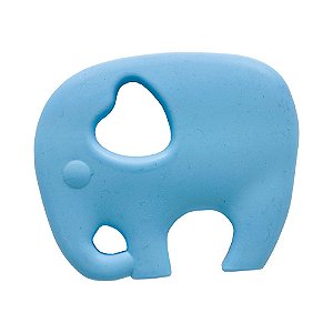 Mordedor de Silicone Elefantinho Buba Azul