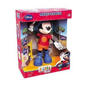 Boneco Mickey Skatista Radical Elka Com Som