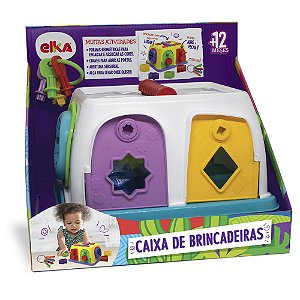 Brinquedo de Encaixe Elka Caixa de Brincadeiras Didática