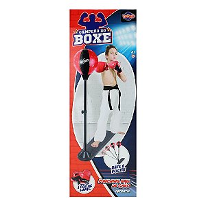 Kit Boxe Infantil Toyng Com Luvas e Punching Ball de Chão