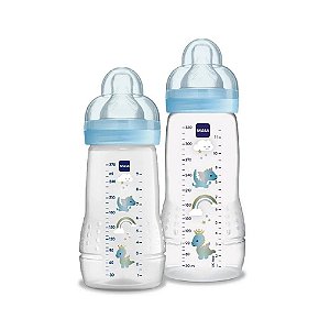 Mamadeira Easy Active Set MAM Azul Dupla 270/330ml