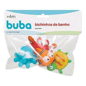 Kit Bichinhos para Banho Oceano Buba
