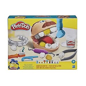 Conjunto de Massinha Hasbro Brincando de Dentista Play-Doh 8 Potes