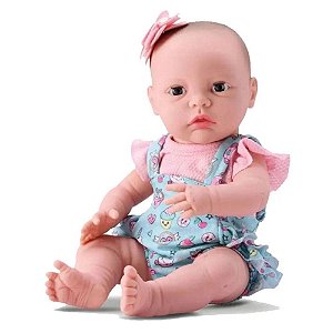 Boneca Bebê New Born Divertoys Primeiros Cuidados