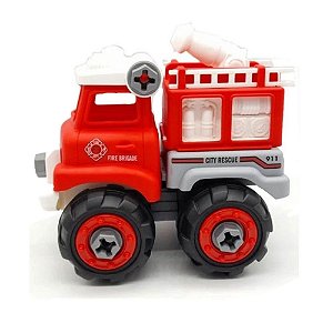 Caminhão de Bombeiro Monte e Desmonte BBR Toys