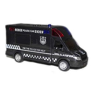 Van de Policia Mega City BBR Toys com Luz e Som