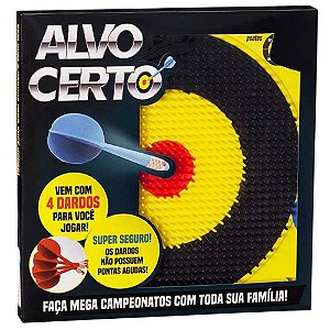 Jogo Alvo Certo Cardoso Toys com 4 Dardos