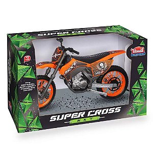 Moto Super Cross Sxt Usual Brinquedos Laranja