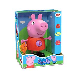 Boneco Peppa Pig Elka Peppa com Atividades