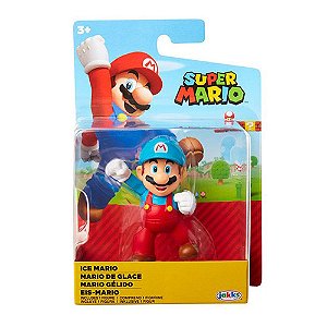 Super Mario Mini Figura Colecionável Candide Super Mario Azul