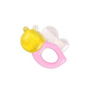 Mordedor Para Bebê Infantil 0 A 18 Meses Abelhinha Rosa Bee Toys