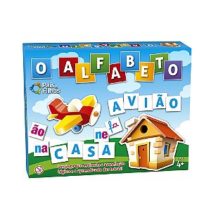 Jogo Educativo Infantil Alfabeto 48 Peças em Madeira Nig - NIG
