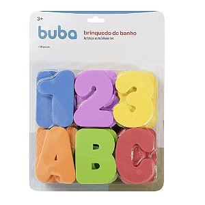 Brinquedo de Banho Buba Letras e Números
