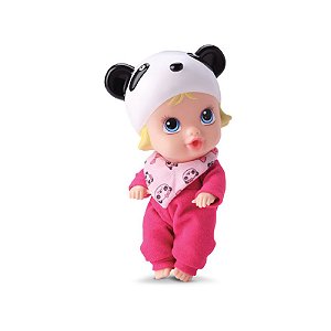 Boneca Little Dolls Soninho Diver Toys Faz Xixi Panda