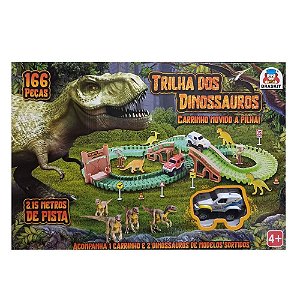 Pista Trilha Dos Dinossauros Braskit 166 Peças