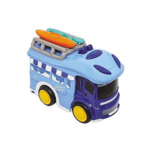 Mini Carro Station Wagon Coloria Azul Fricção Colecionável