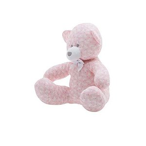 Urso Estampado Zip Toys Rosa