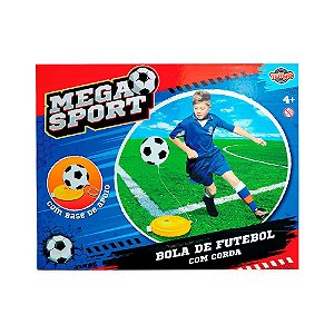 Bola de Futebol Com Corda Toyng Mega Sport