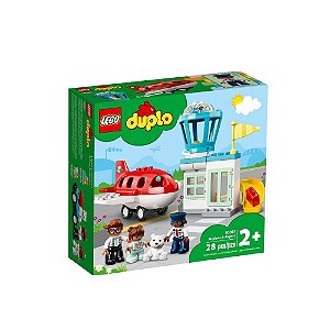 Lego Duplo 28 Peças Avião Aeroporto 10961