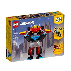 Lego Creator 159 Peças 3 em 1 Super Robo 31124